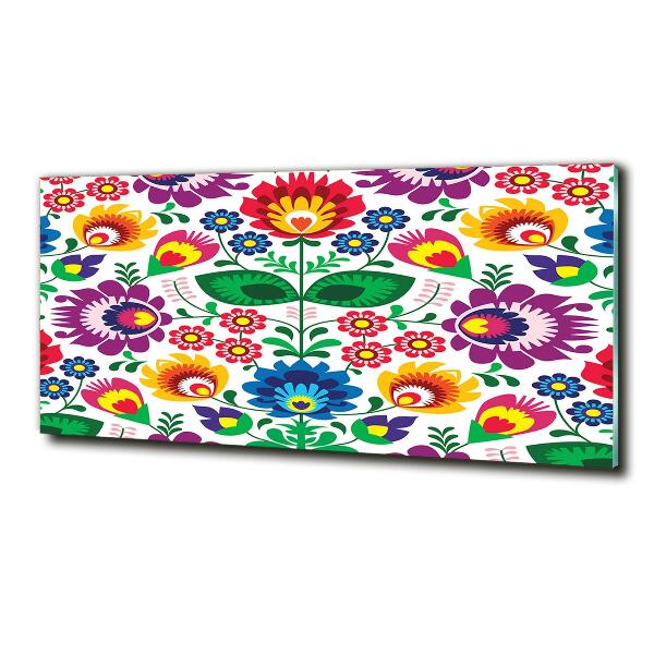 Tableau sur verre Motif ethnique