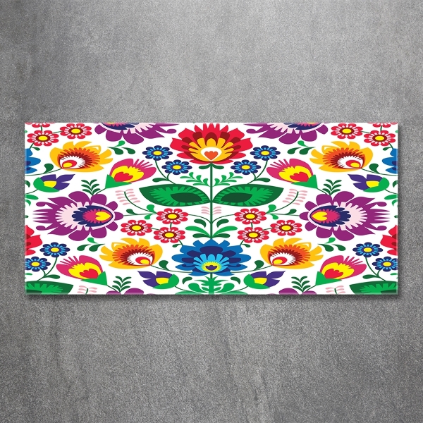 Tableau sur verre Motif ethnique