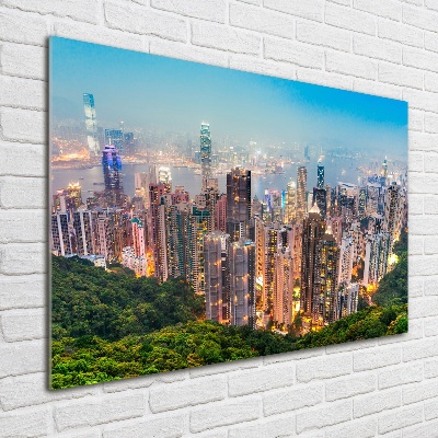 Tableau imprimé sur verre Hong Kong