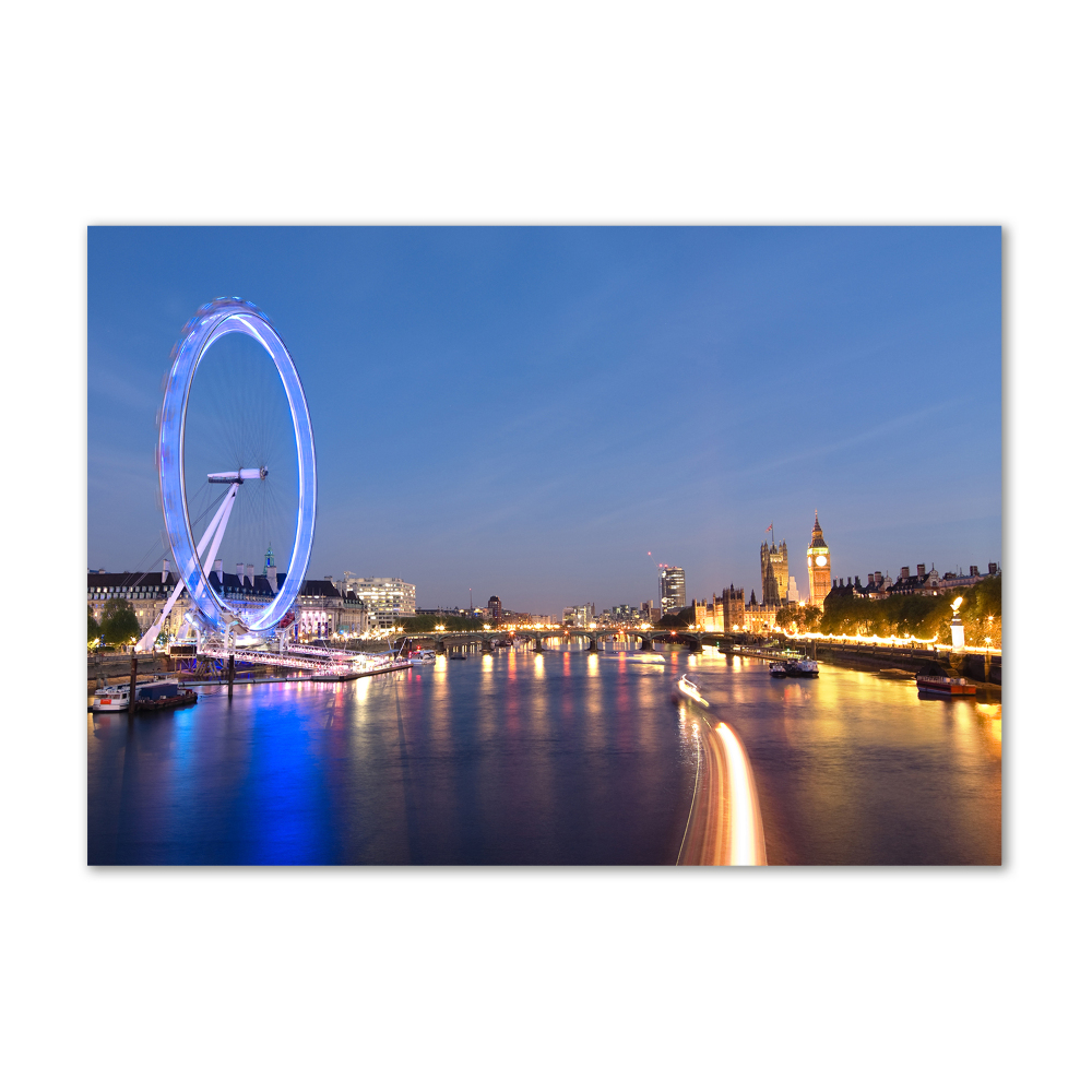 Tableau imprimé sur verre London Eye Londres