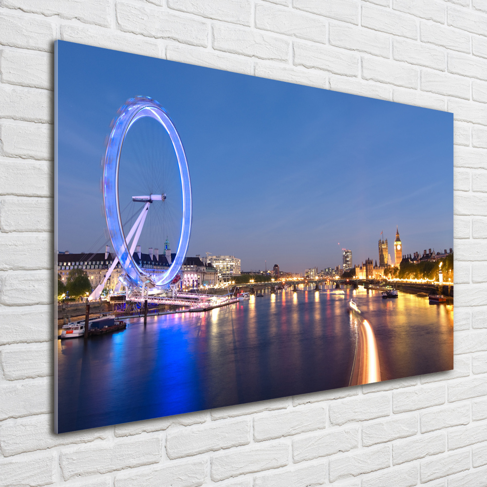 Tableau imprimé sur verre London Eye Londres