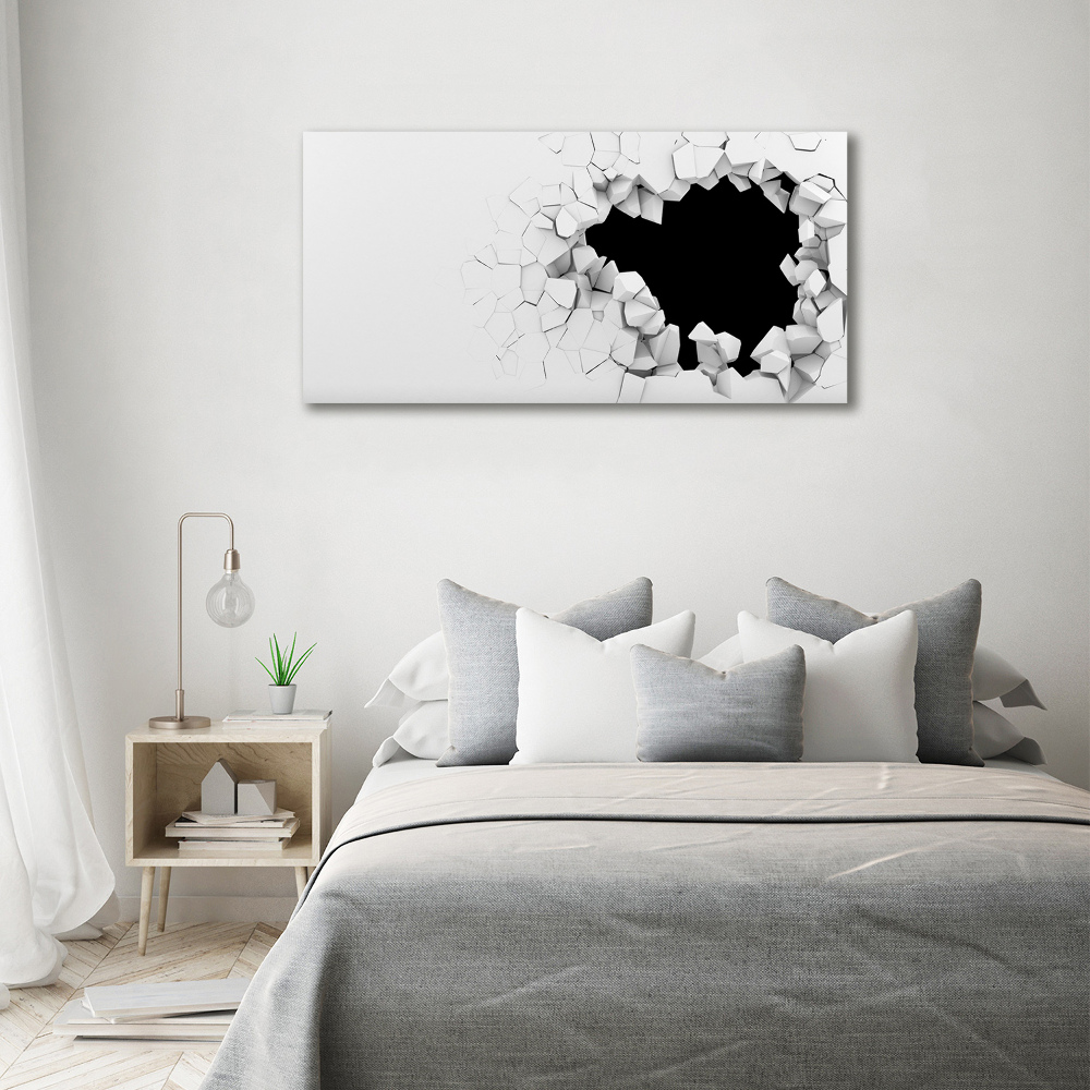 Tableau photo sur verre Trou dans le mur