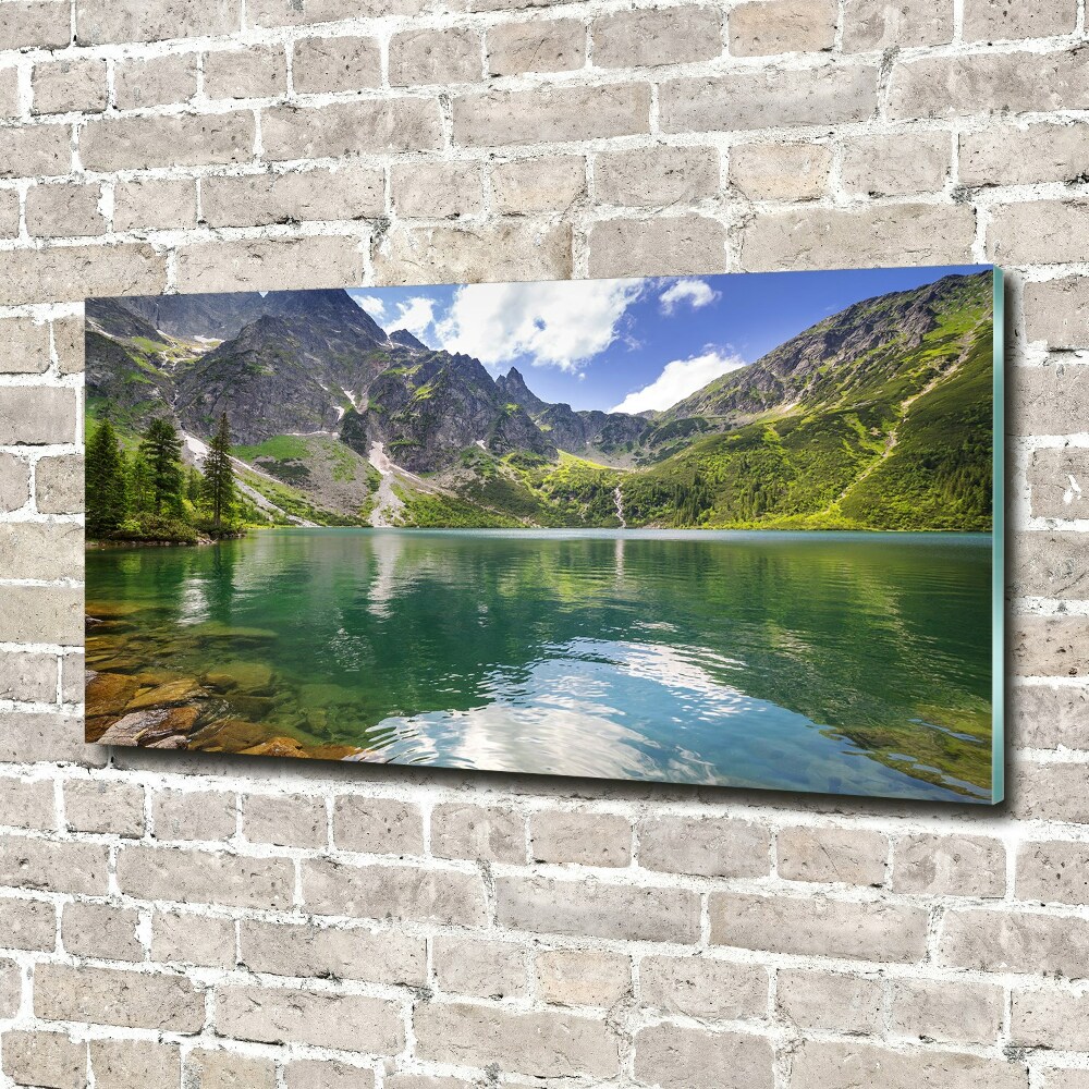 Tableau en verre Le lac Morskie Oko Tatry