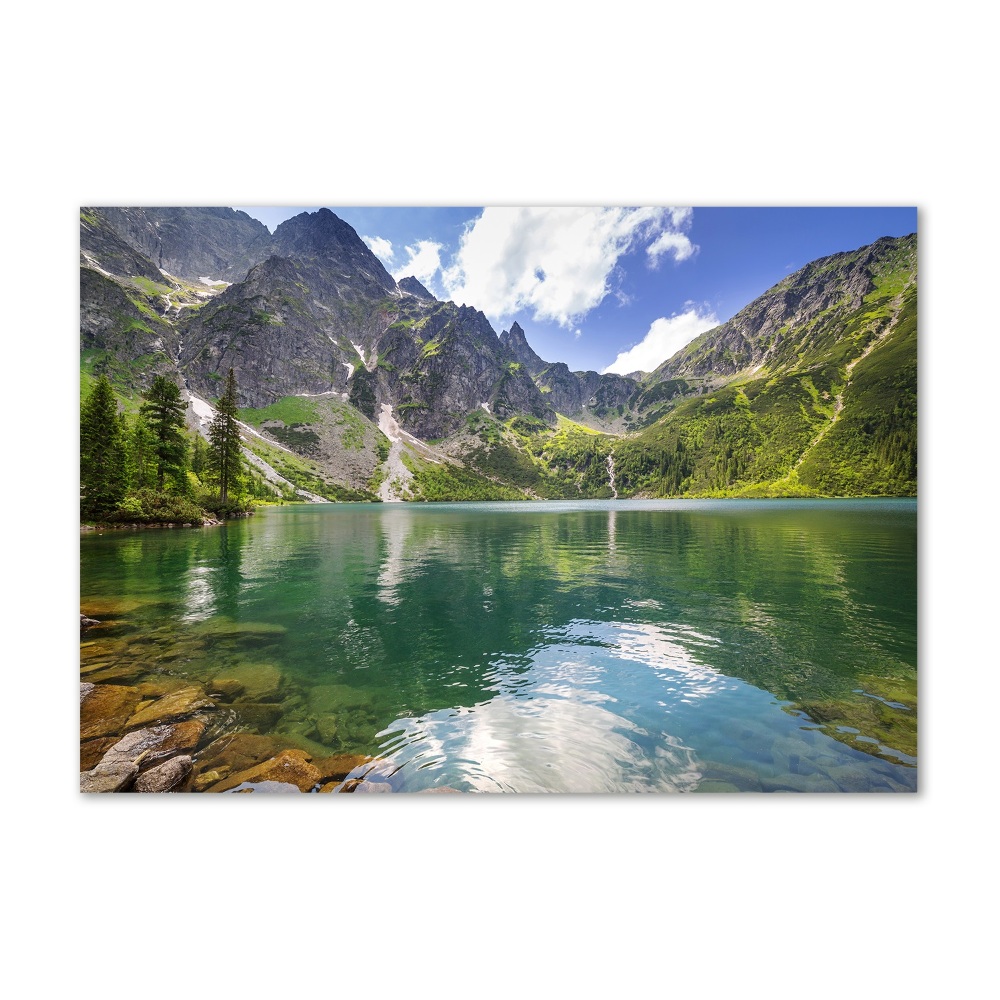 Tableau en verre Le lac Morskie Oko Tatry