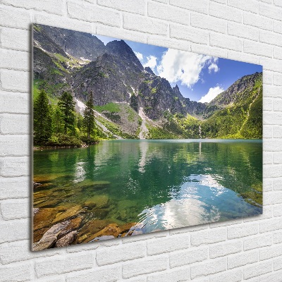 Tableau en verre Le lac Morskie Oko Tatry