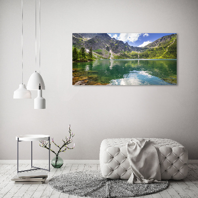 Tableau en verre Le lac Morskie Oko Tatry