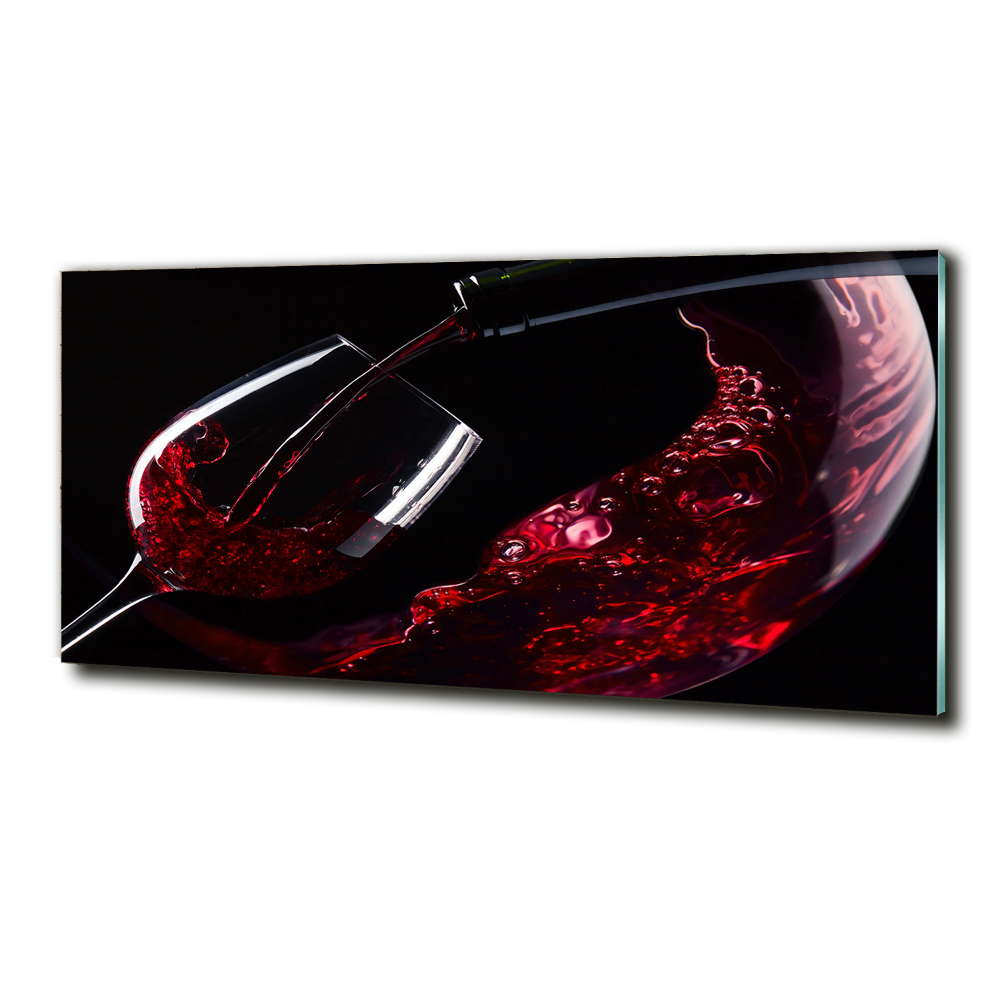 Tableau imprimé sur verre Vin rouge