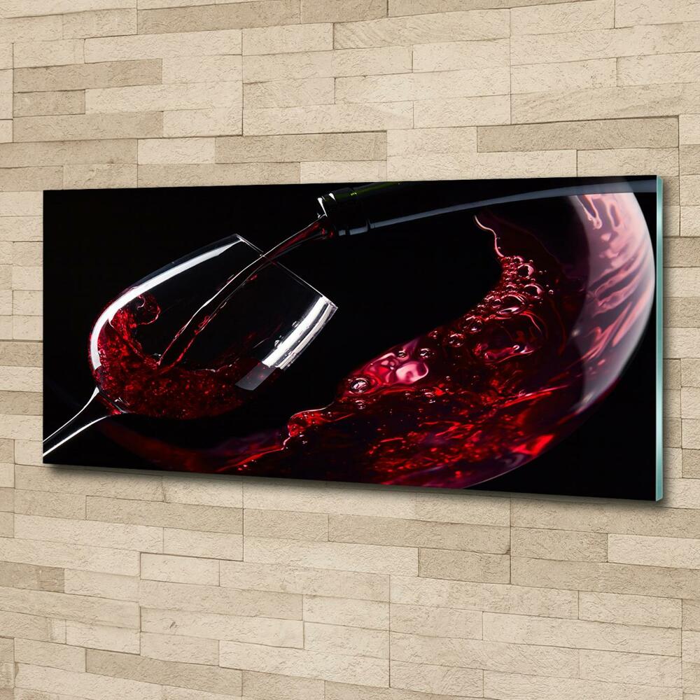 Tableau imprimé sur verre Vin rouge