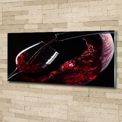 Tableau imprimé sur verre Vin rouge