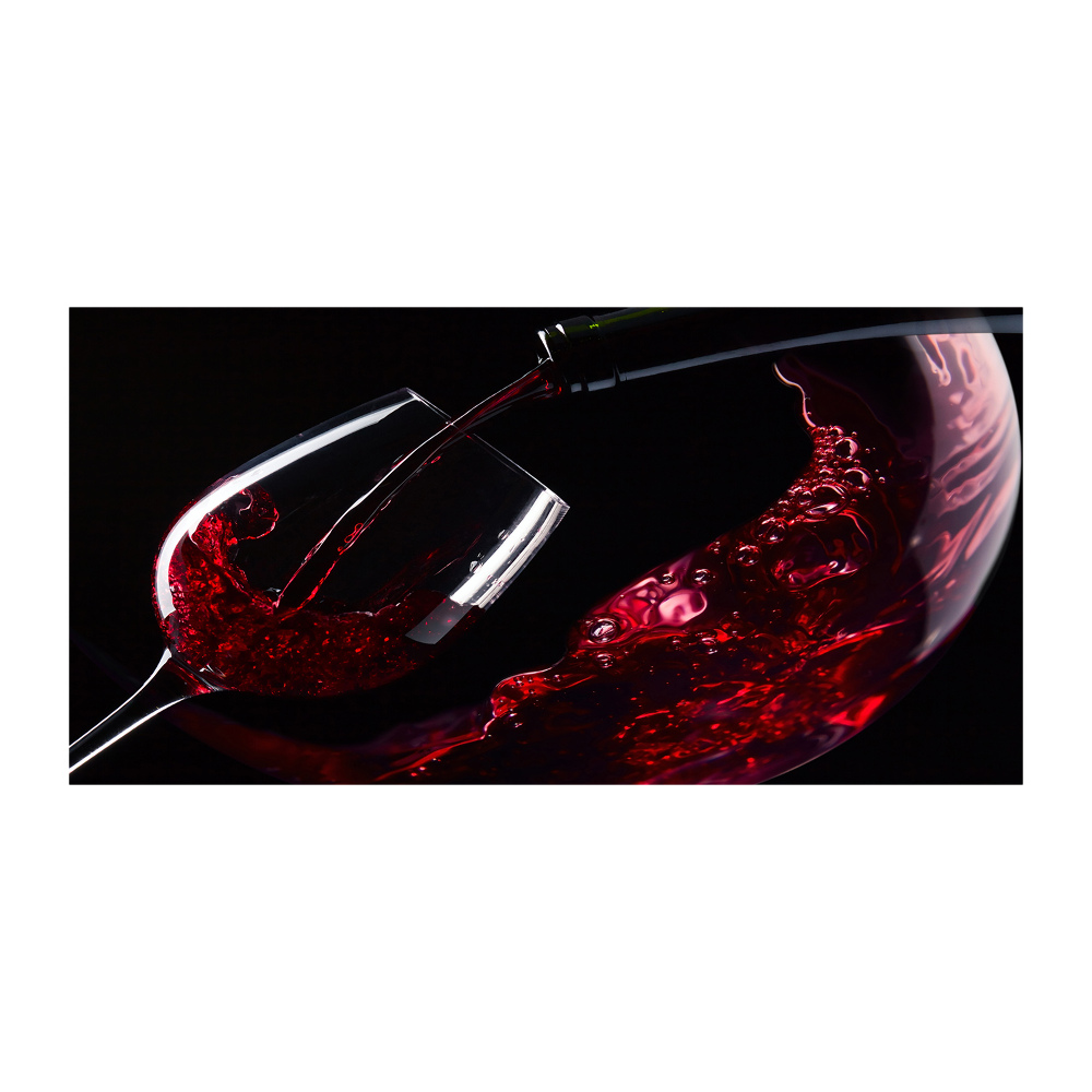 Tableau imprimé sur verre Vin rouge