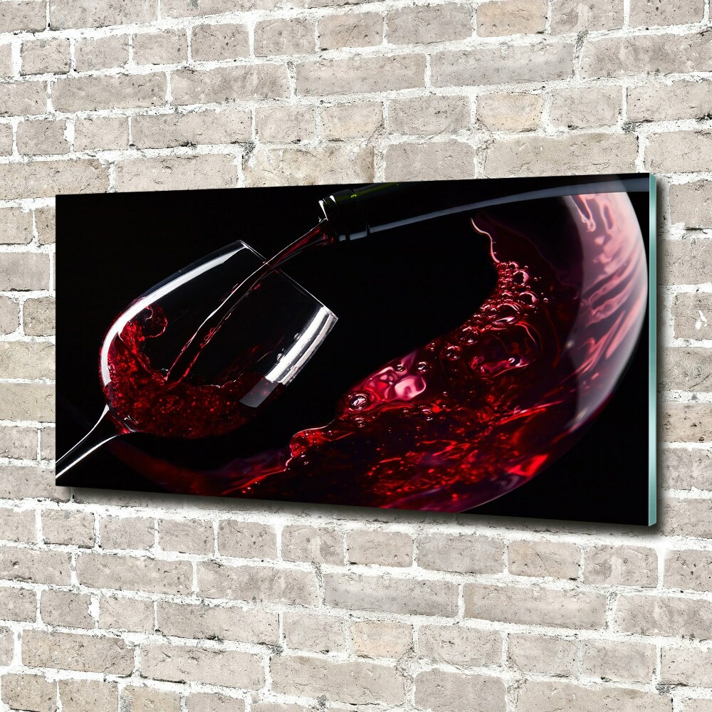 Tableau imprimé sur verre Vin rouge