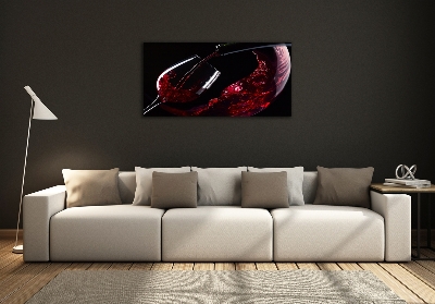 Tableau imprimé sur verre Vin rouge