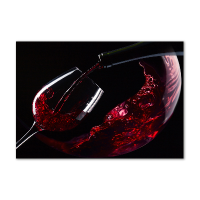 Tableau imprimé sur verre Vin rouge