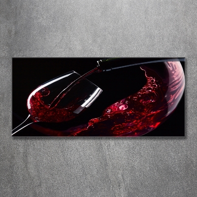 Tableau imprimé sur verre Vin rouge