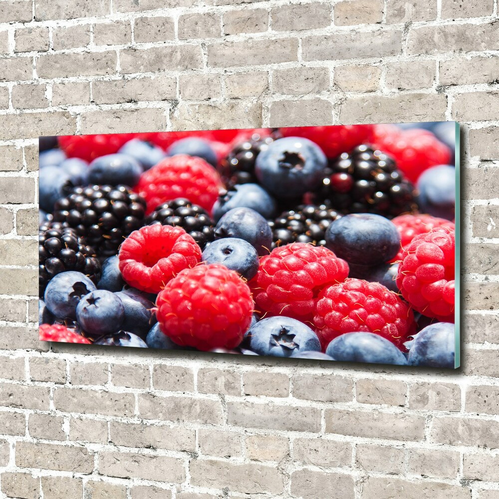 Tableau imprimé sur verre Fruits de la forêt