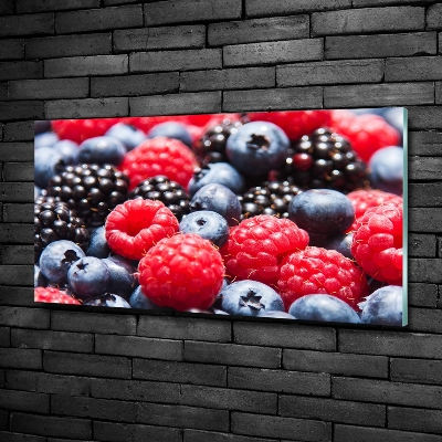 Tableau imprimé sur verre Fruits de la forêt