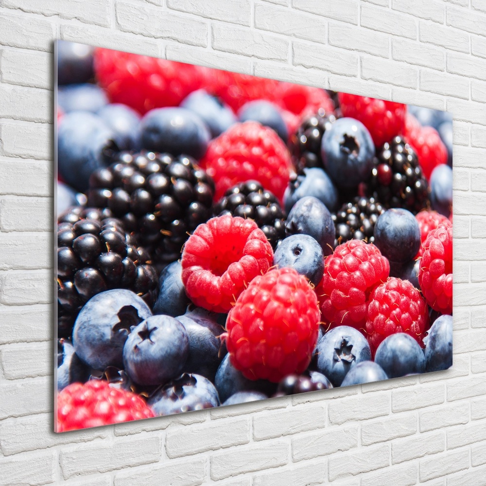 Tableau imprimé sur verre Fruits de la forêt