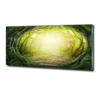 Tableau sur verre Tunnel en forme d'arbre