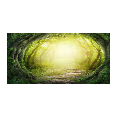 Tableau sur verre Tunnel en forme d'arbre