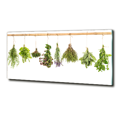 Tableau verre imprimé Herbes sur une ficelle