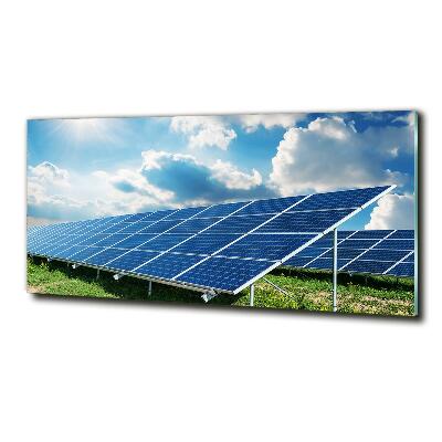 Tableau photo sur verre Batteries solaires