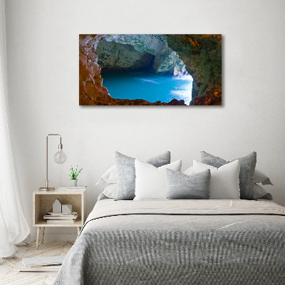 Tableau imprimé sur verre Grotte marine