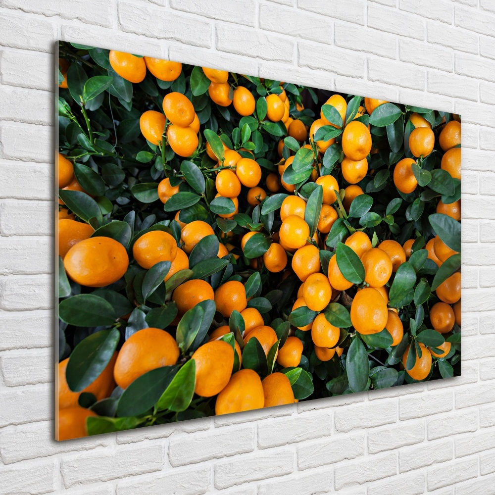 Tableau en verre Mandarines