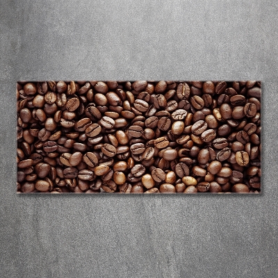 Tableau imprimé sur verre Les grains de café