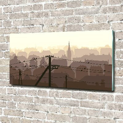 Tableau imprimé sur verre Ligne de la ville