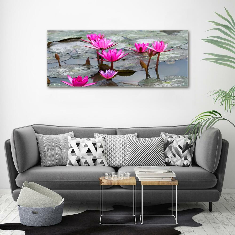 Tableau sur verre Fleur de lotus