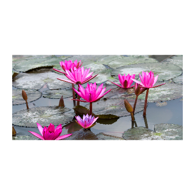 Tableau sur verre Fleur de lotus