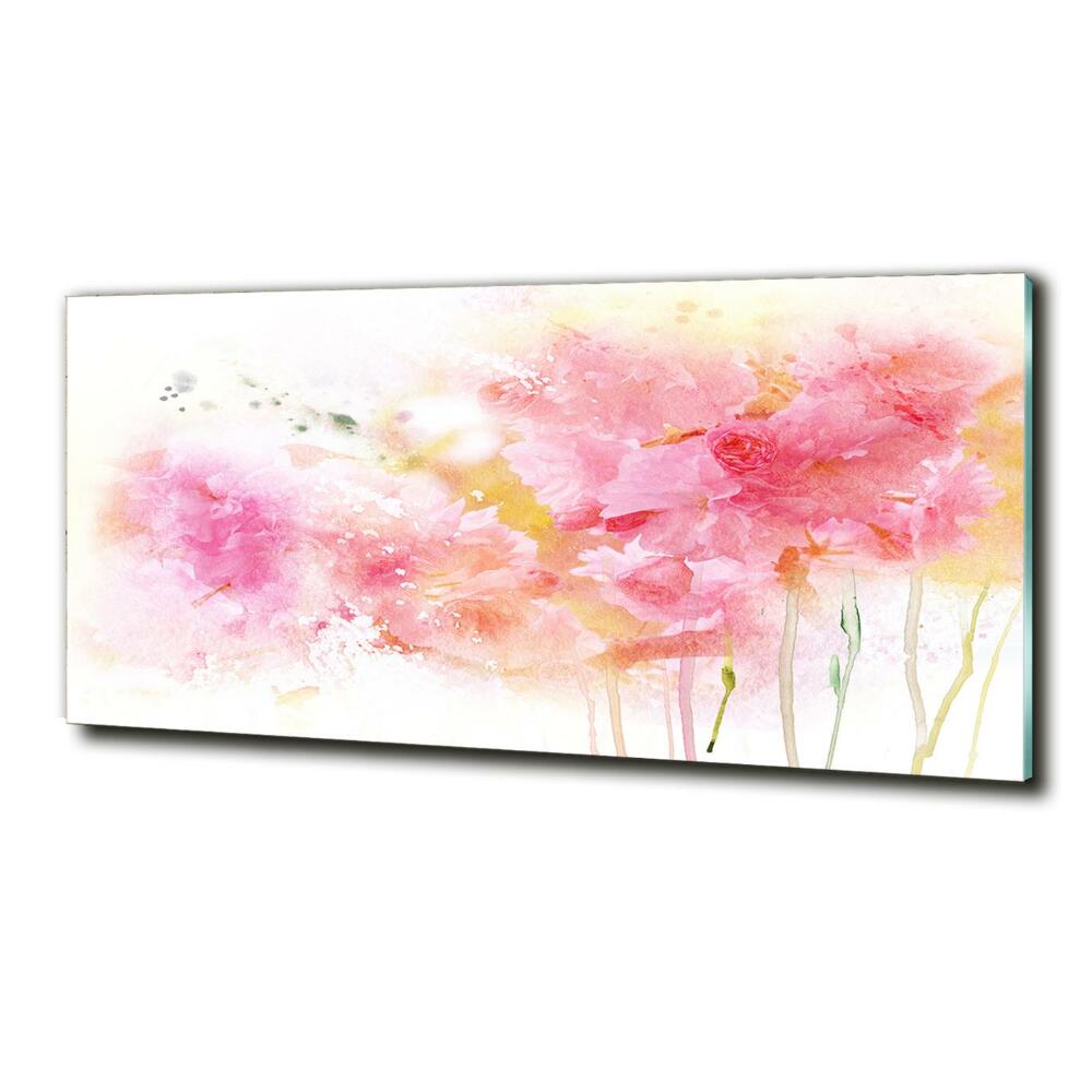 Tableau photo sur verre Fleurs