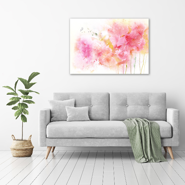 Tableau photo sur verre Fleurs