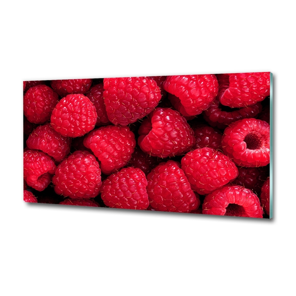 Tableau en verre Framboises