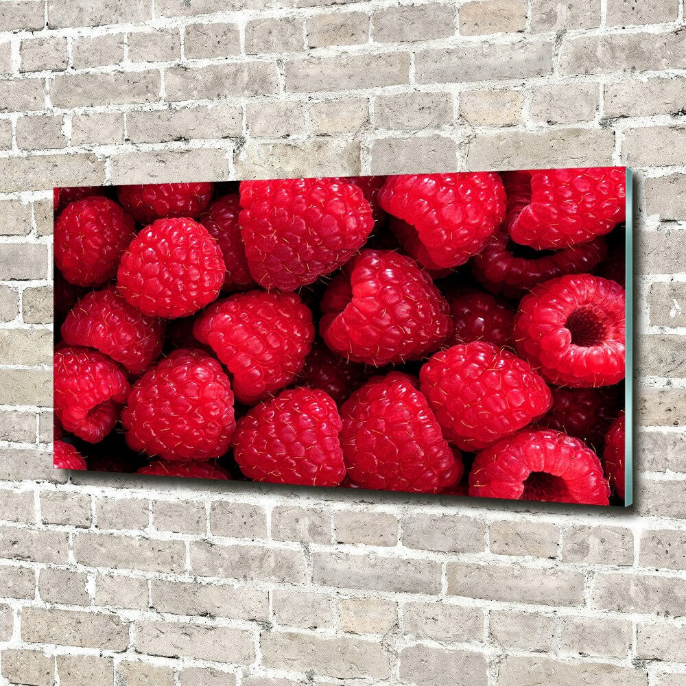 Tableau en verre Framboises