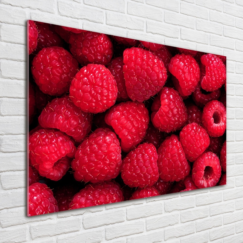 Tableau en verre Framboises