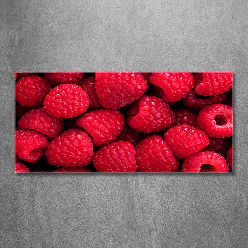 Tableau en verre Framboises