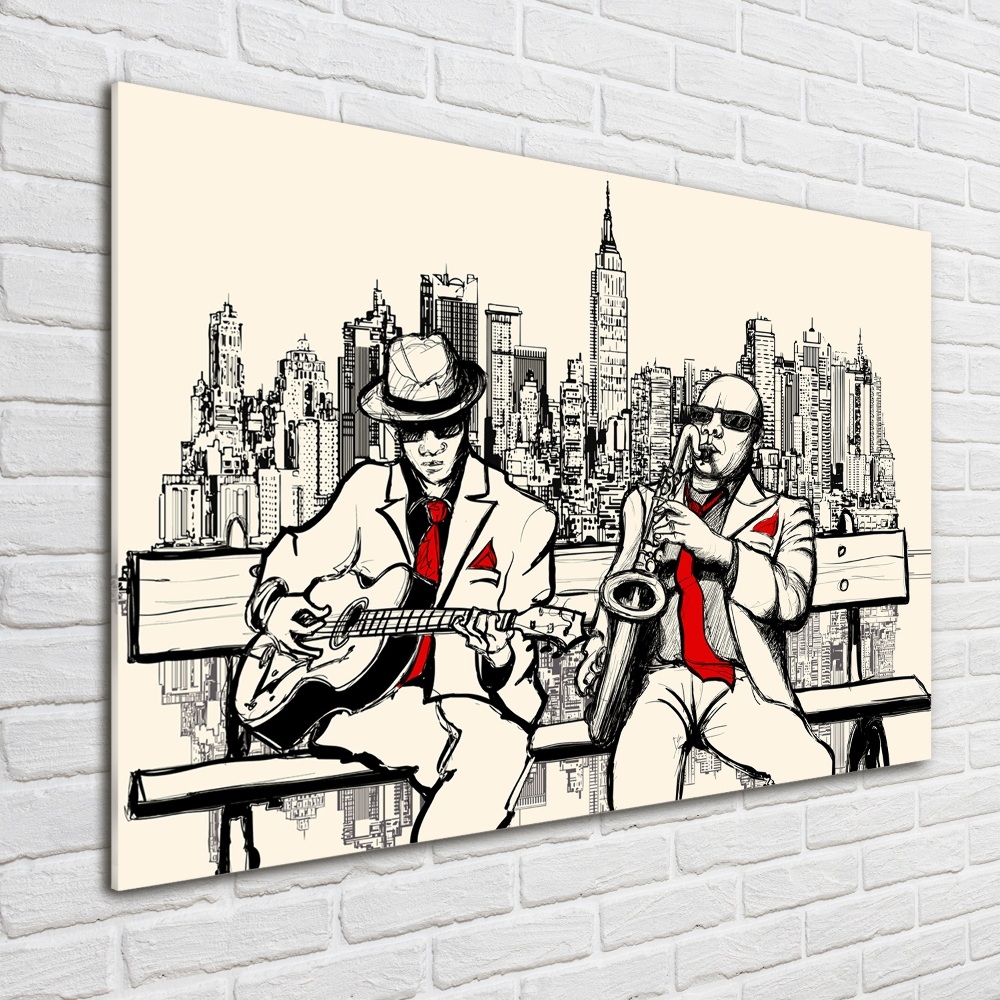 Tableau imprimé sur verre Le jazz à New York