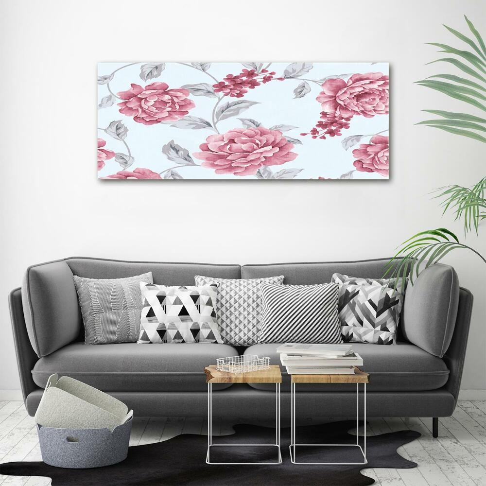 Tableau photo sur verre Pivoines