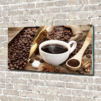 Tableau sur verre Tasse de café