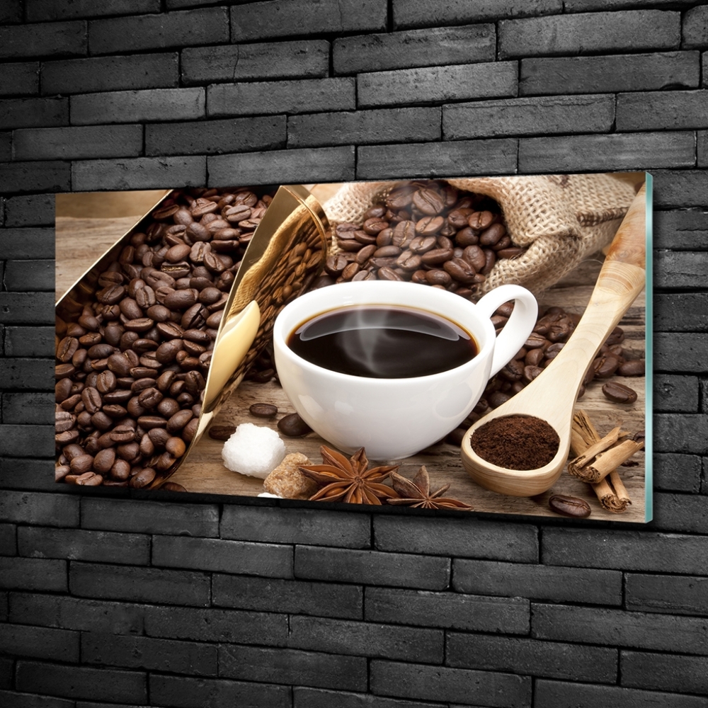 Tableau sur verre Tasse de café