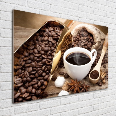 Tableau sur verre Tasse de café