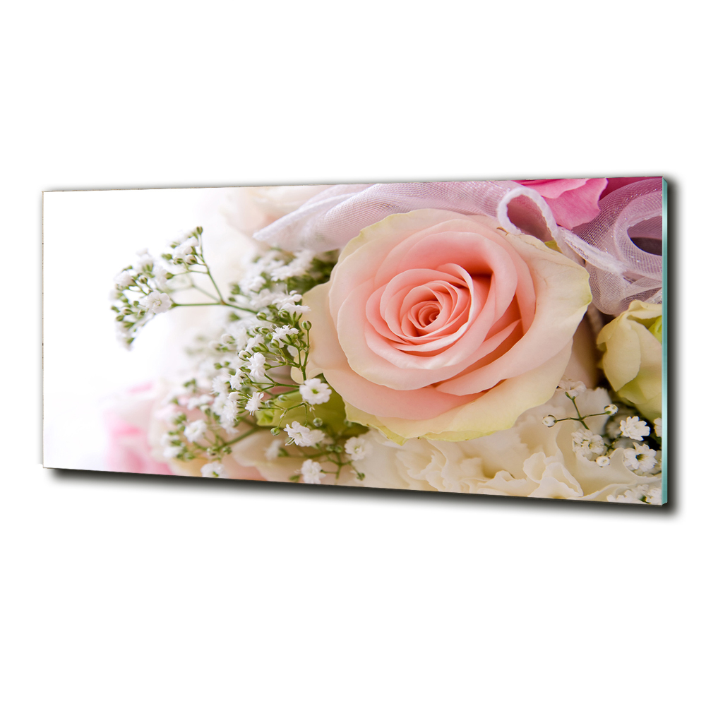 Tableau photo sur verre Bouquet de fleurs