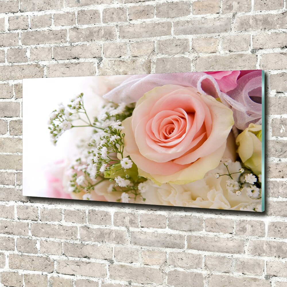 Tableau photo sur verre Bouquet de fleurs