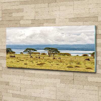 Tableau en verre Lac Naivasha