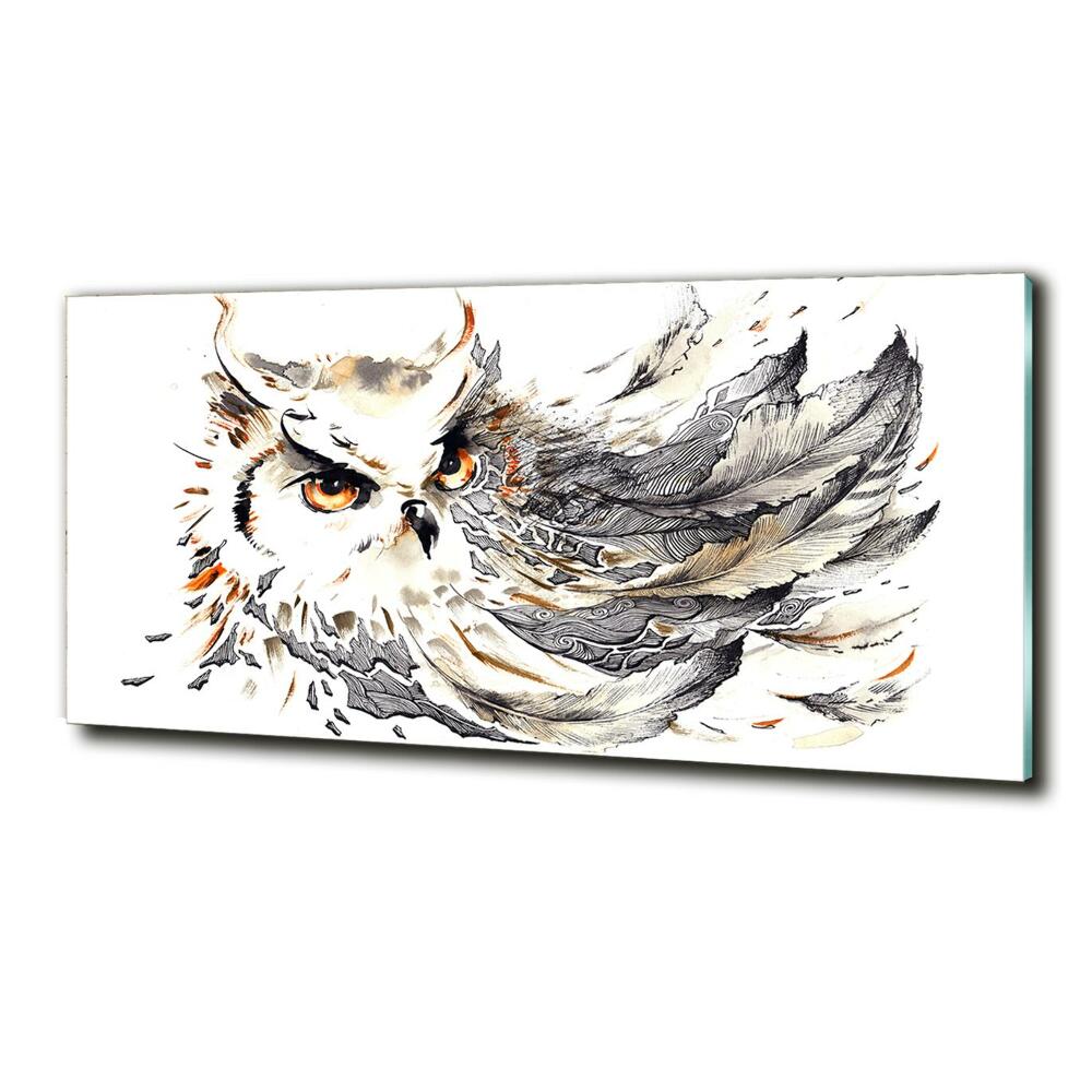 Tableau photo sur verre Hibou