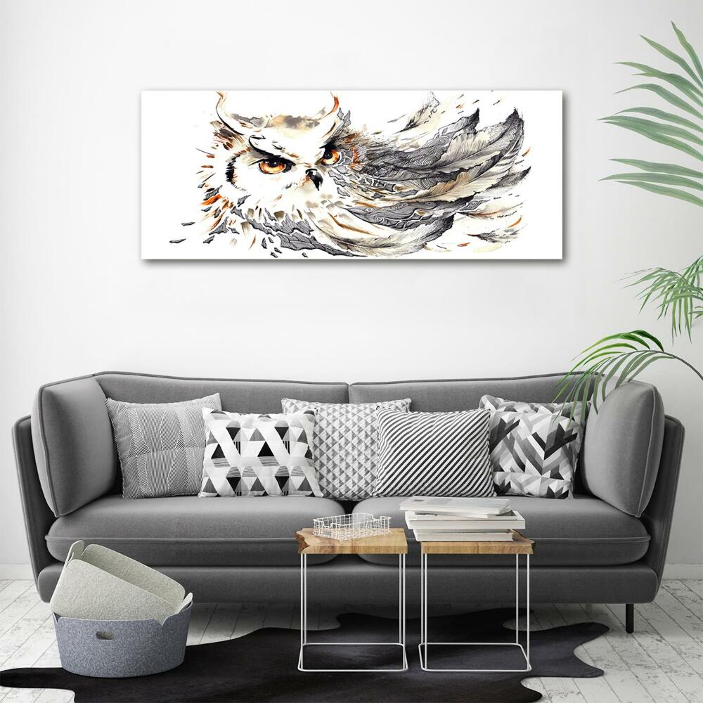 Tableau photo sur verre Hibou