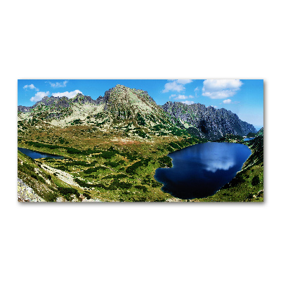 Tableau en verre Vallée dans les montagnes