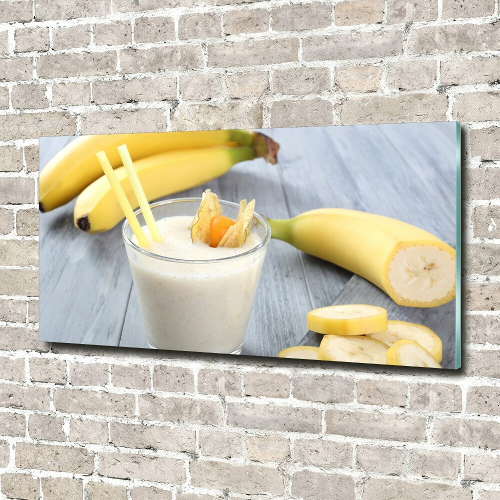 Tableau imprimé sur verre Cocktail de bananes