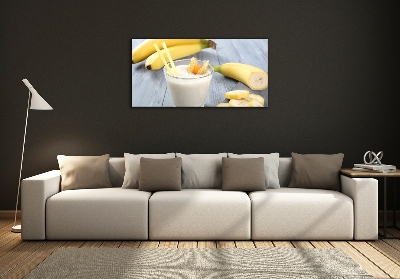 Tableau imprimé sur verre Cocktail de bananes